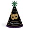 Big Dot of Happiness Mardi Gras - Cone Happy Birthday Party Hats for Kids and Adults - Set of 8 (Standard Size)